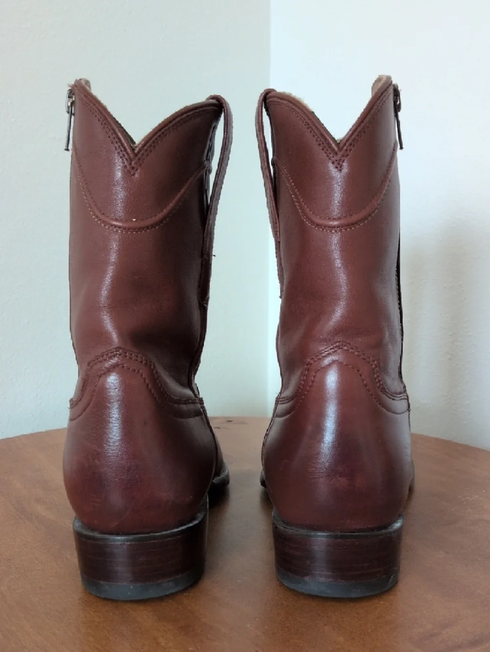 Tecovas "the Dean" Men's Brown Leather Western Zip Boots - Picture 2 of 6